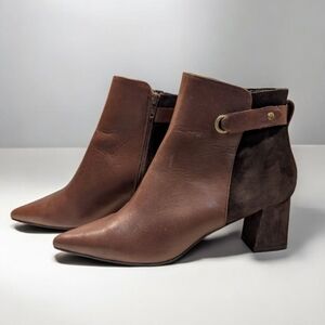 Elodie Leather / Suede Ankle Boots